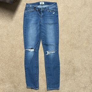 Paige Verdugo Ankle Medium Wash Denim Skinny Jeans